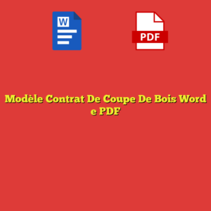 Modèle Contrat De Coupe De Bois Word e PDF