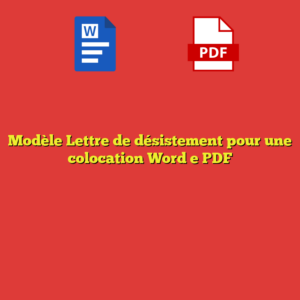 Modèle Lettre de désistement pour une colocation Word e PDF