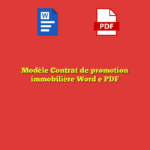 Modèle Contrat de promotion immobilière Word e PDF