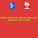 Modèle Contrat de saillie de chien entre particuliers Word e PDF
